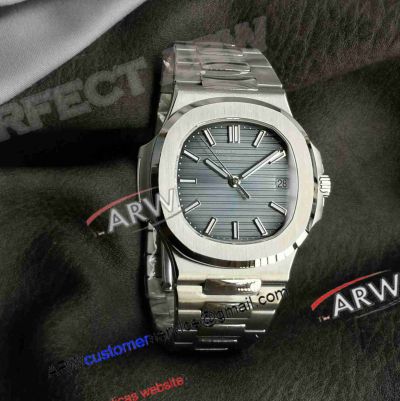 3K Factory 1:1 Clone Patek Philippe Nautilus 5711 Blue Face Stainless Steel Watch